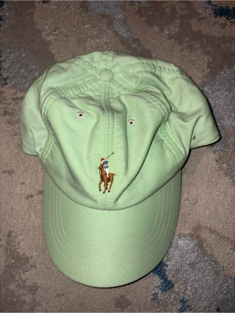 Polo by Ralph Lauren Mint Green Cotton Baseball Cap
